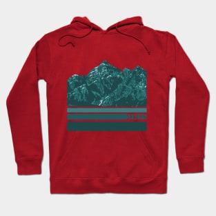 Serles Mountain Illustration Hoodie